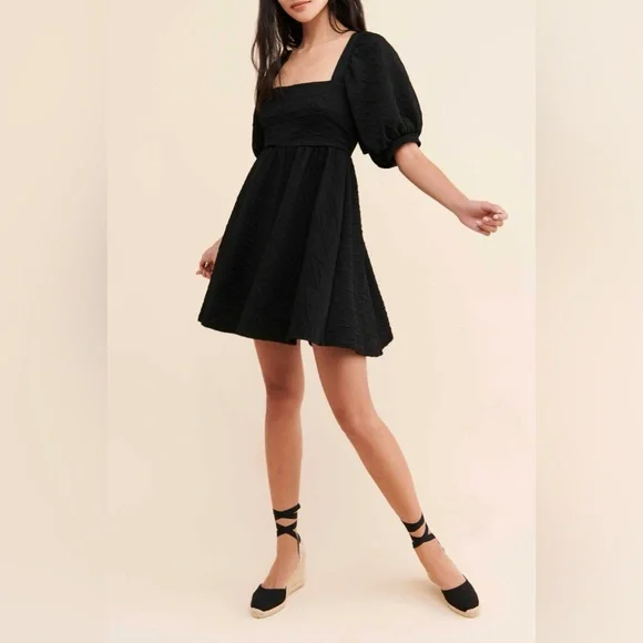 FREE PEOPLE 🐼 Violet Mini Dress
Size XL
Color: Black - Picture 3 of 17